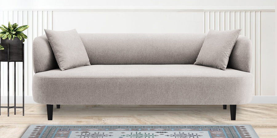 Carson Fabric 3 Seater Sofa In Storm Grey Colour - Febonic Living