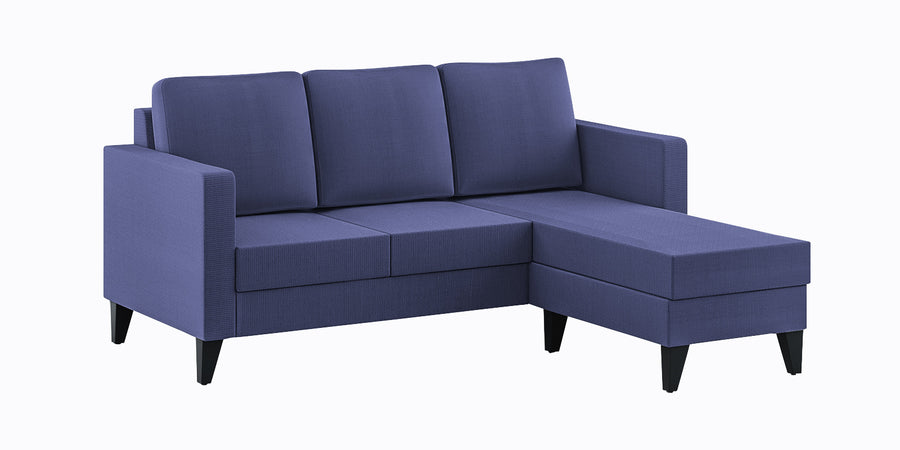 Nori Fabric Lhs Sectional Sofa 2 Lounger In Slate Blue Colour - Febonic Living