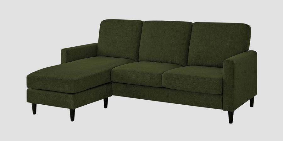 Romie Fabric Rhs Sectional Sofa 2 Lounger In Olive Green Colour - Febonic Living