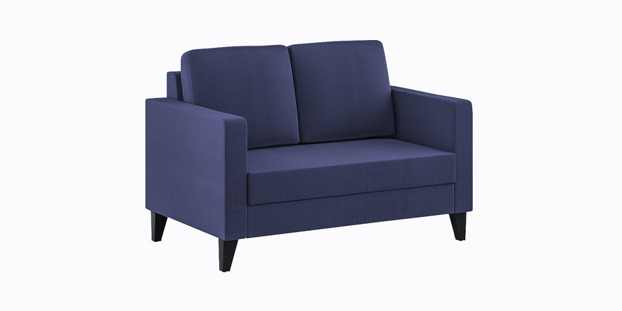 Nori Fabric 2 Seater Sofa In Slate Blue Colour - Febonic Living