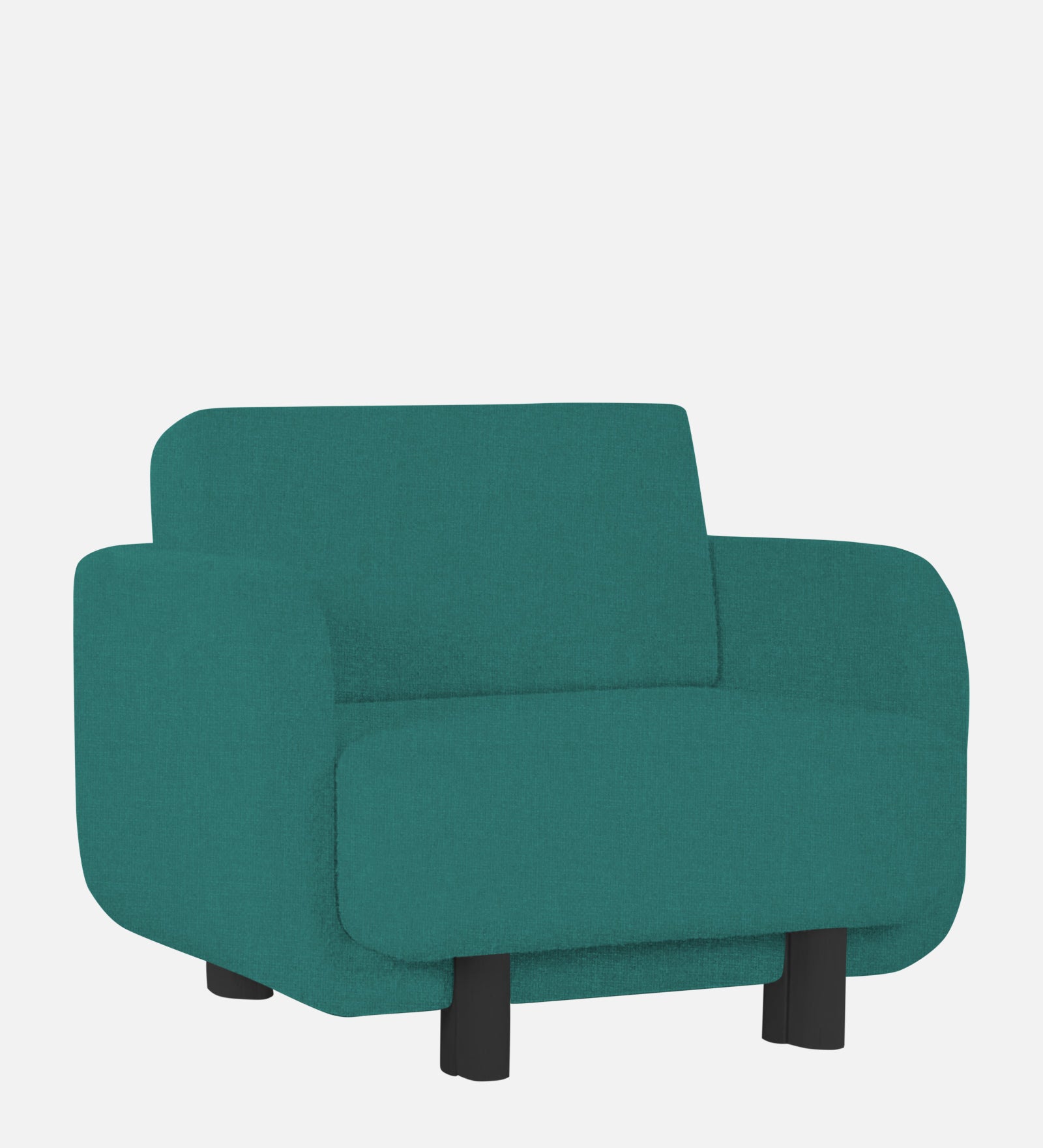 Varu Fabric 1 Seater Sofa In  Sea Green Colour - Febonic Living