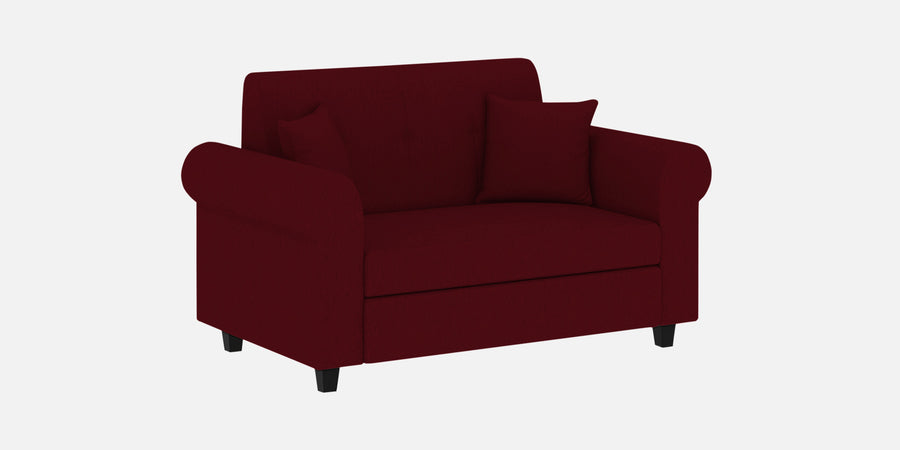 Derado Fabric 2 Seater Sofa In Ruby Red Colour - Febonic Living