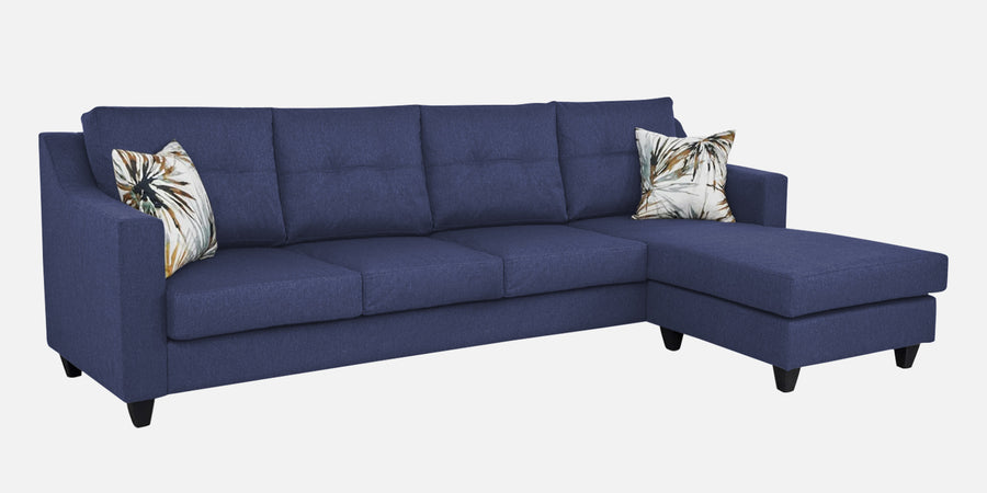 Welly Fabric Lhs Sectional Sofa 3 Lounger In Slate Blue Colour - Febonic Living