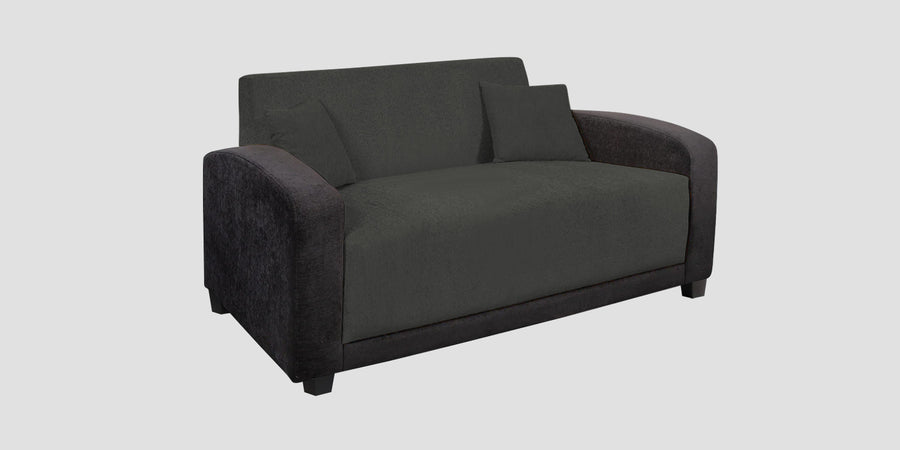 Alex Fabric 2 Seater Sofa In Charcoal Grey Colour - Febonic Living