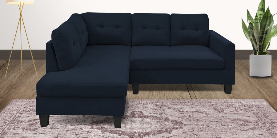 Thomas Fabric Rhs Sectional Sofa 2 Lounger In Denim Blue Colour - Febonic Living