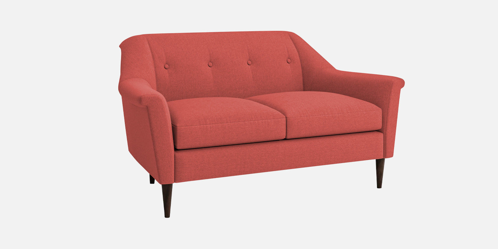 Homer Fabric 2 Seater Sofa in Salmon Pink Colour