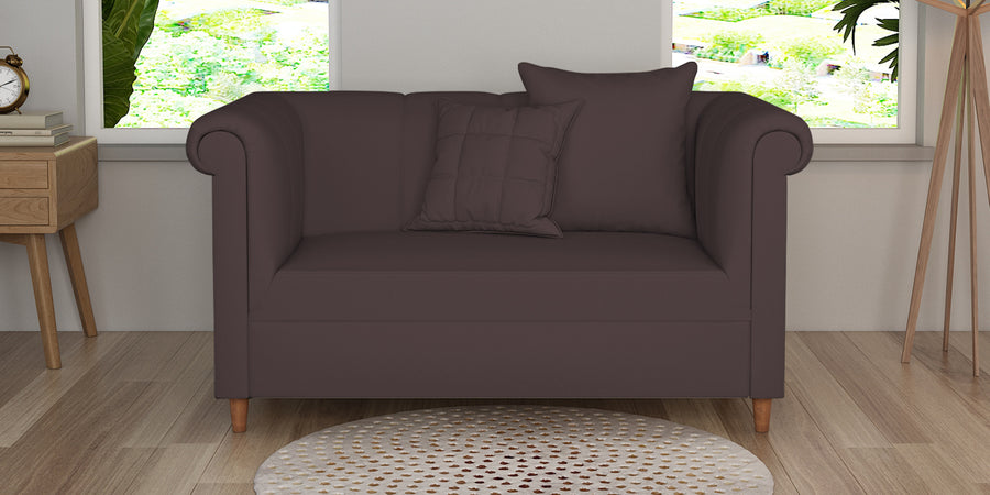Rubi Velvet 2 Seater Sofa In Mocha Brown Colour - Febonic Living
