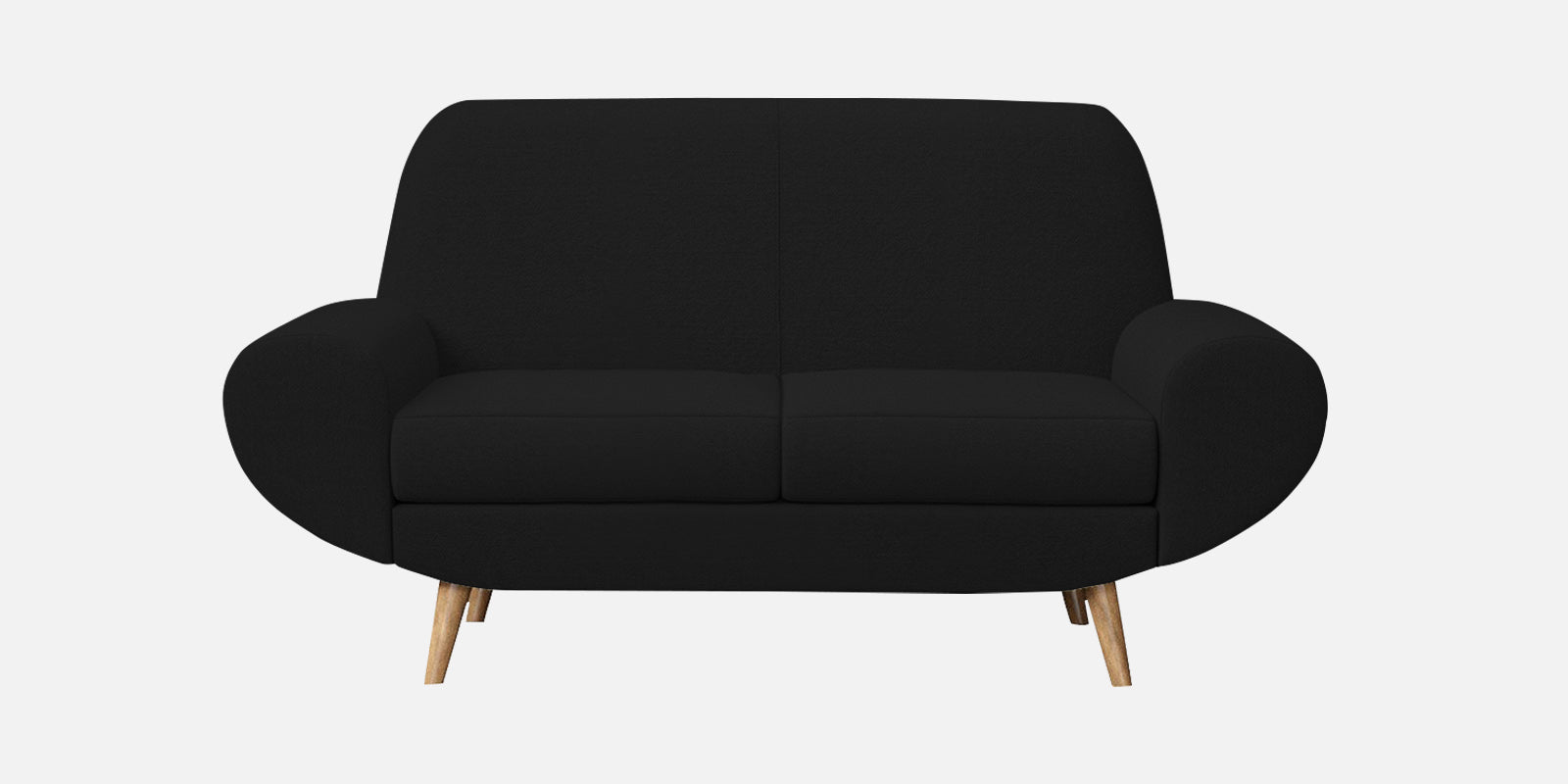 Jessy Fabric 2 Seater Sofa in Zed Black Colour