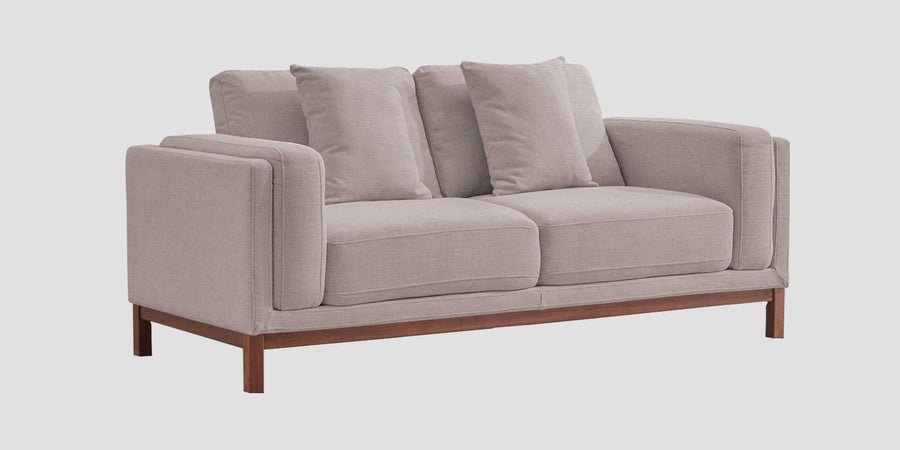 Borry Fabric 2 Seater Sofa In Almond Beige Colour - Febonic Living