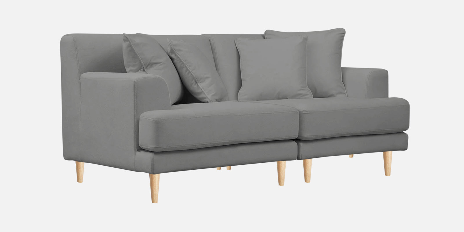 Woody Fabric 3 Seater Sofa in Concrete Grey Colour