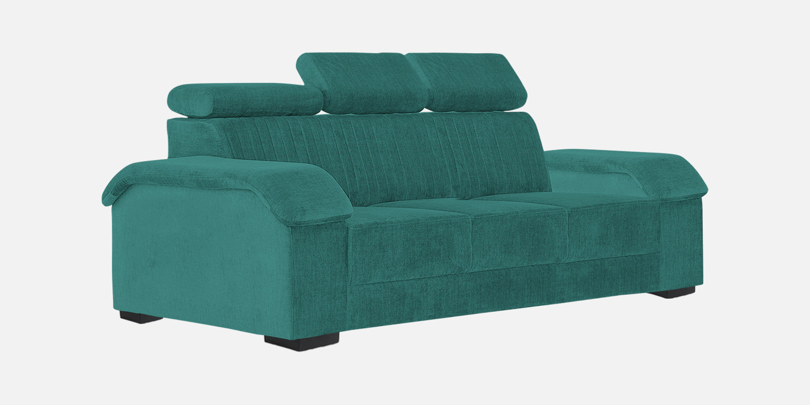 Draco Fabric 3 Seater Sofa In Sea Green Colour - Febonic Living