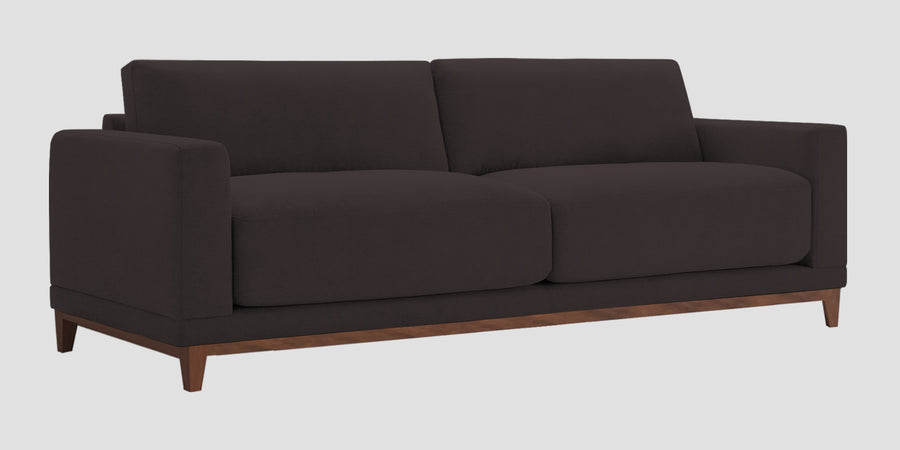 Esha Fabric 3 Seater Sofa In Pebble Brown Colour - Febonic Living