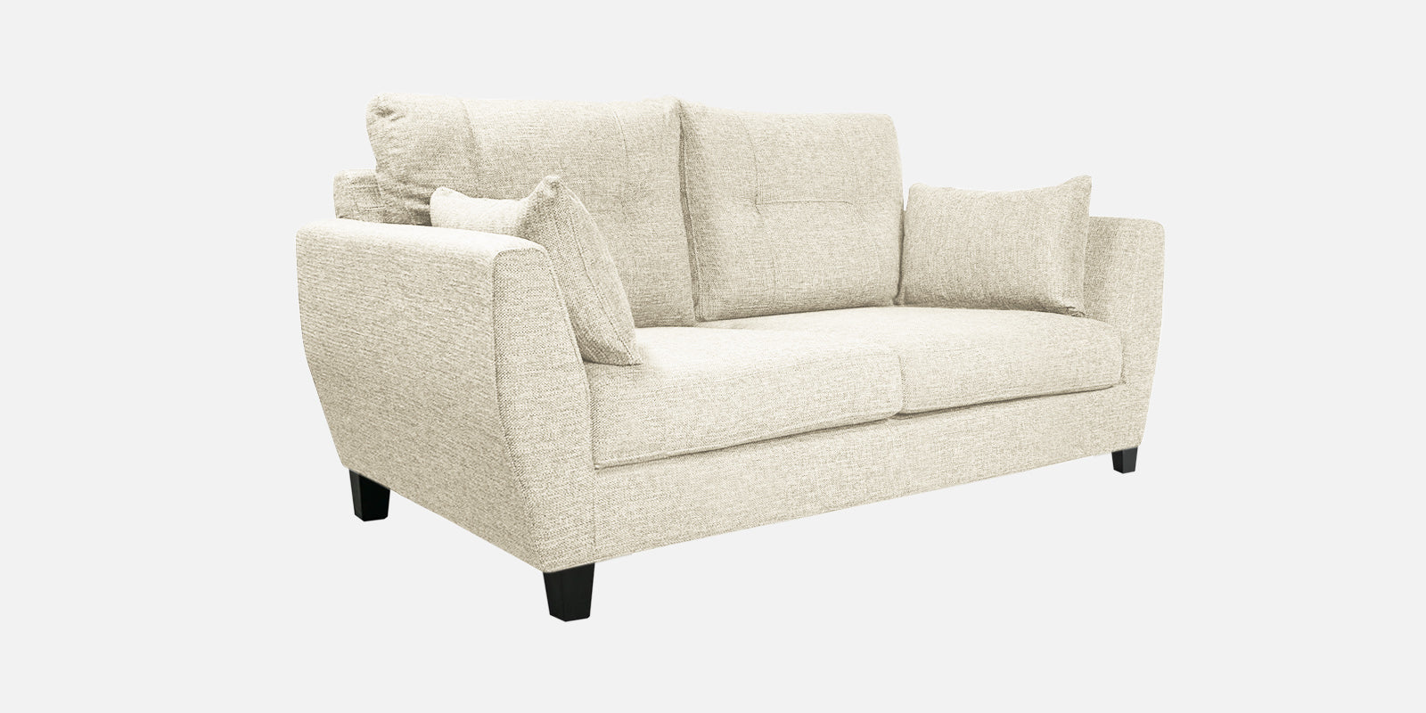 Mario Fabric 2 Seater Sofa in Ivory Cream Colour