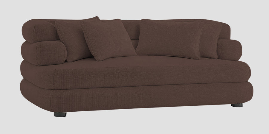 Wener Fabric 2 Seater Sofa In Caramel Brown Colour - Febonic Living