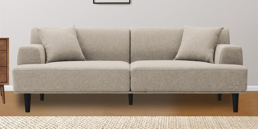 Cobby Fabric 3 Seater Sofa In Khaki Beige Colour - Febonic Living