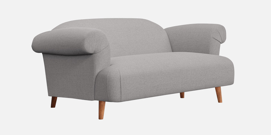 Barber Fabric 2 Seater Sofa In Silver Greyy Colour - Febonic Living