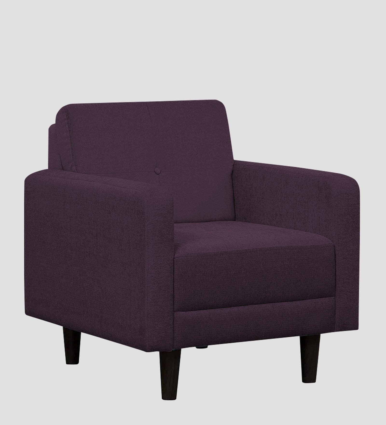 Noha Fabric 1 Seater Sofa In  Greek Purple Colour - Febonic Living