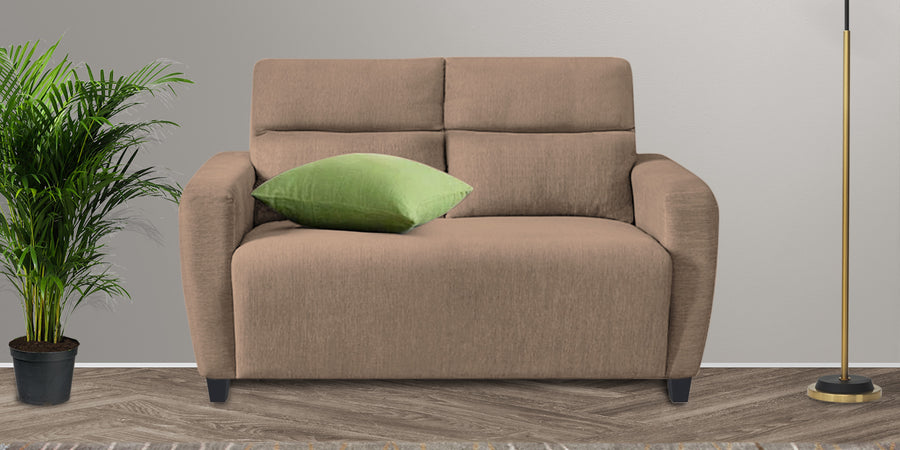 Bakadi Fabric 2 Seater Sofa In Cookie Beige Colour - Febonic Living