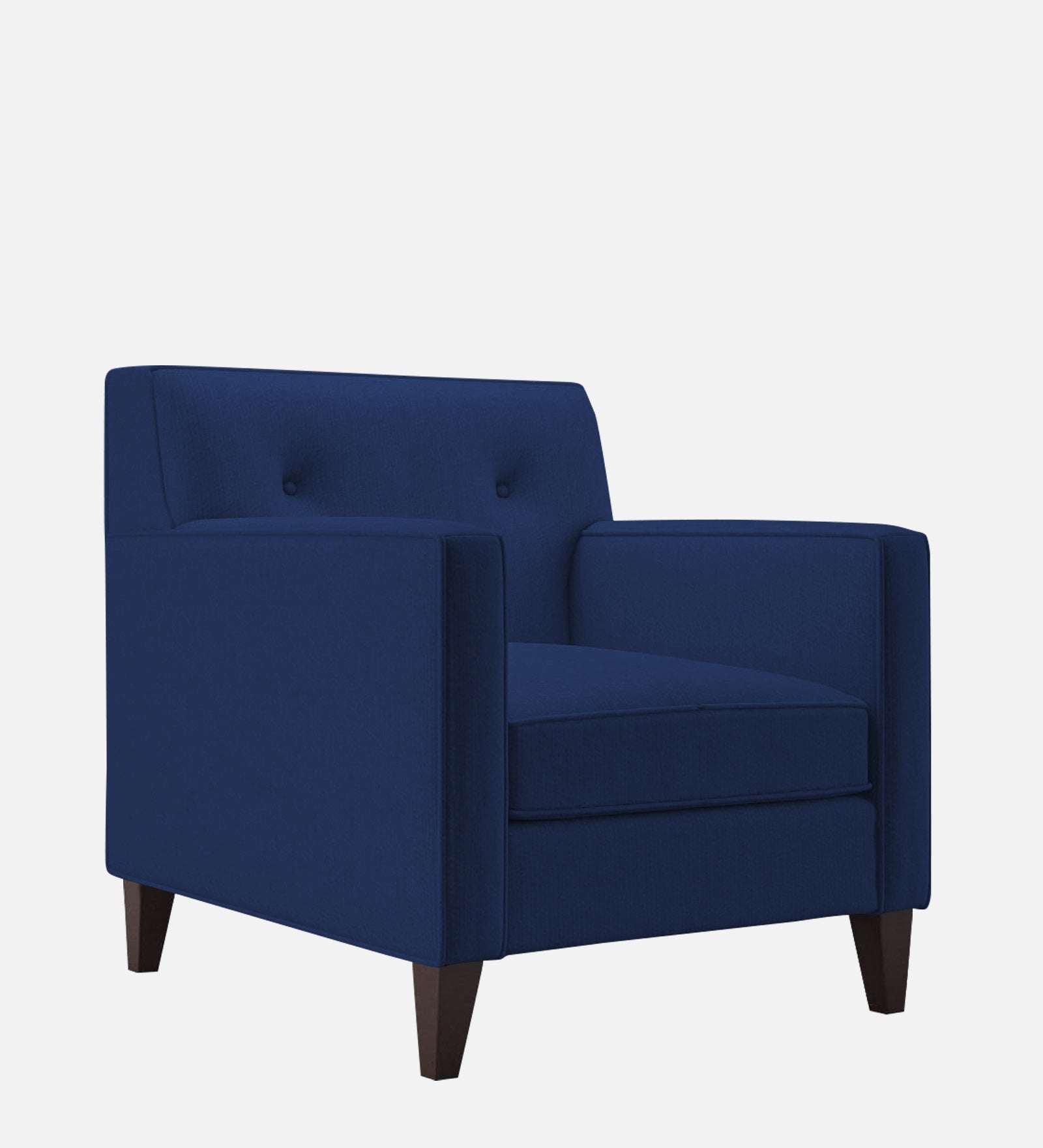 Miller Fabric 1 Seater Sofa in Royal Blue Colour