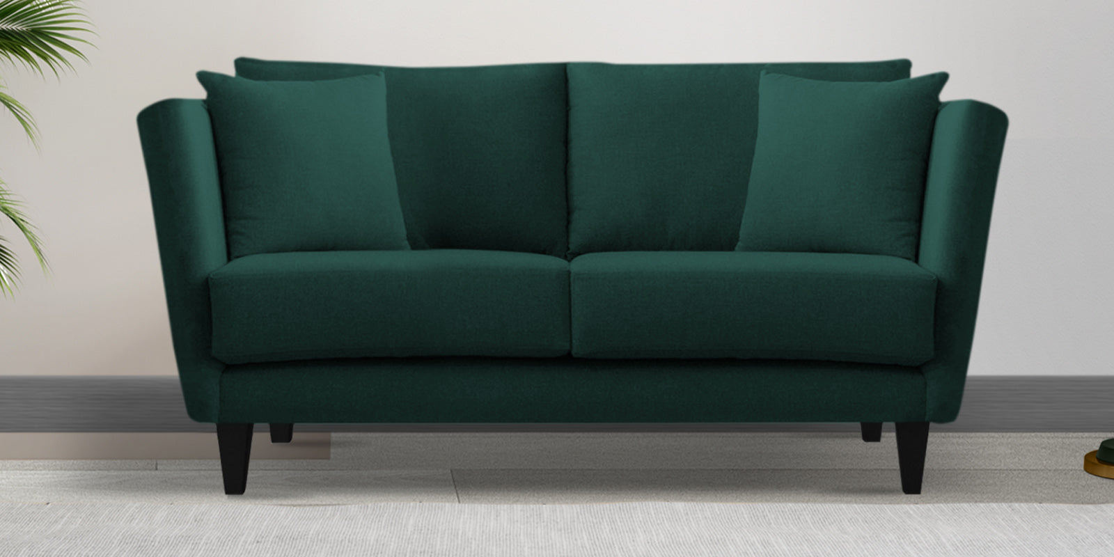 Norway Velvet 2 Seater Sofa In Forest Green Colour