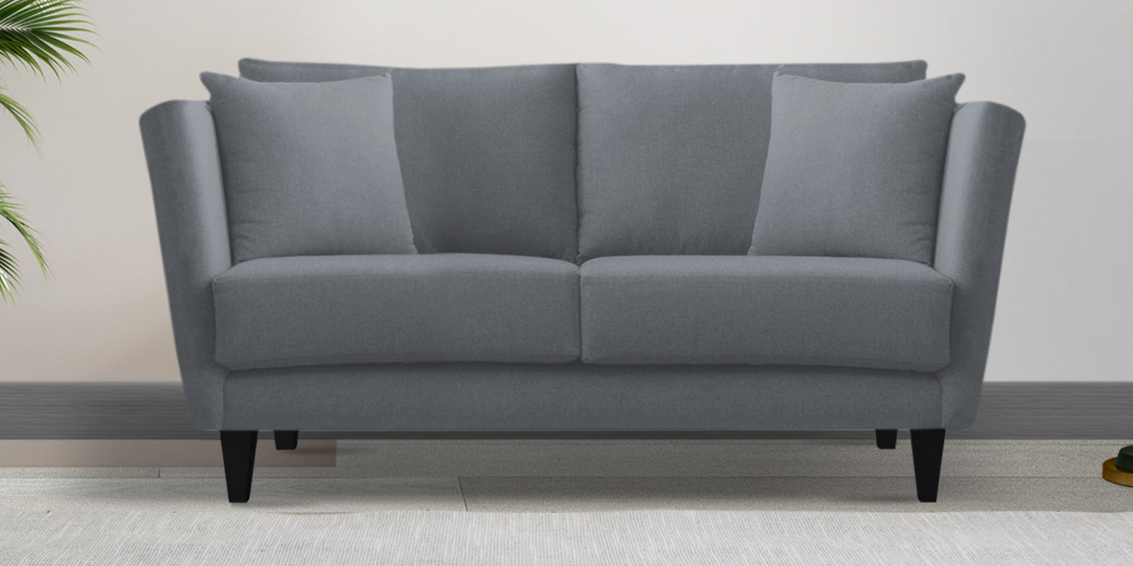 Norway Velvet 2 Seater Sofa In Pubble Grey Colour