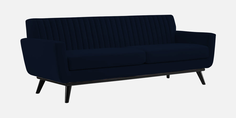 Tucker Velvet 3 Seater Sofa In Dark Blue Colour - Febonic Living