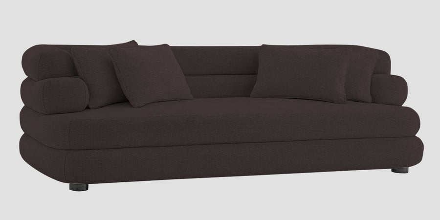 Wener Fabric 3 Seater Sofa In Pebble Brown Colour - Febonic Living