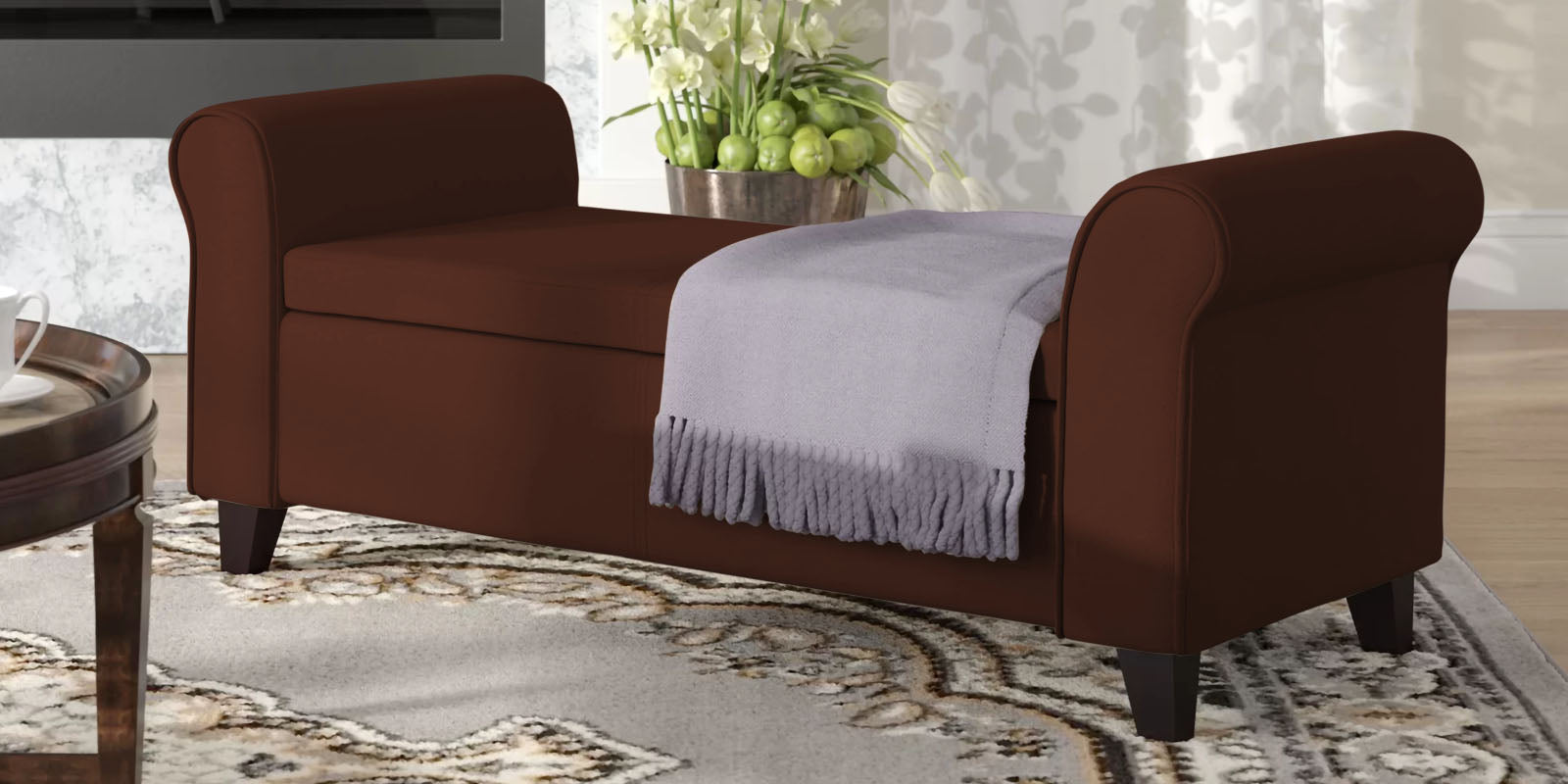 Molo Fabric 3 Seater Reclaimer in Coffee Brown Colour With Storage