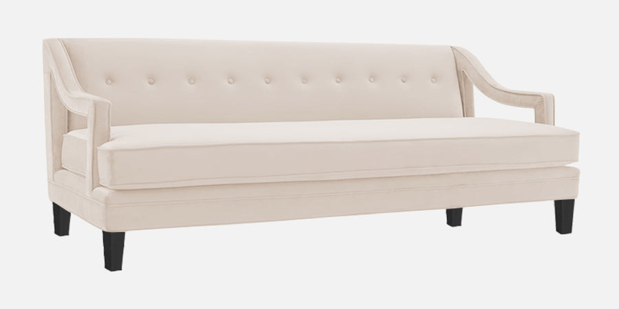 Daffy Velvet 3 Seater Sofa In Camel Beige Colour - Febonic Living