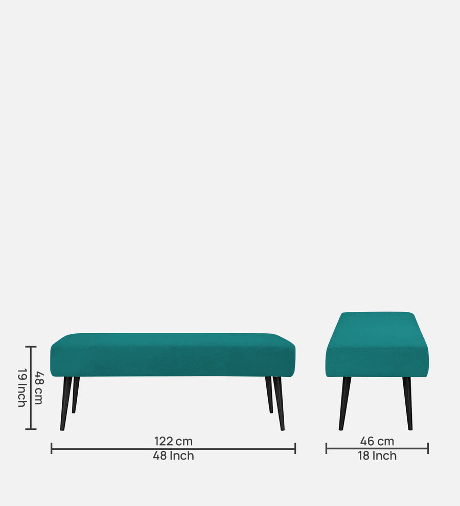 Orbit Fabric Bench In Sea Green Colour - Febonic Living