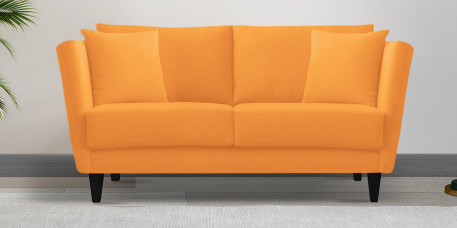 Norway Velvet 2 Seater Sofa In Tangerine Orange Colour - Febonic Living
