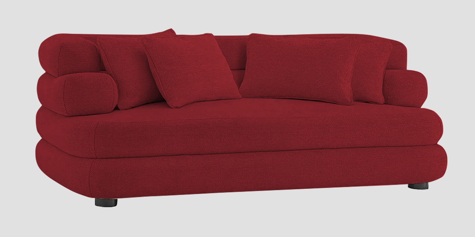 Wener Fabric 2 Seater Sofa in Chilli Red Colour