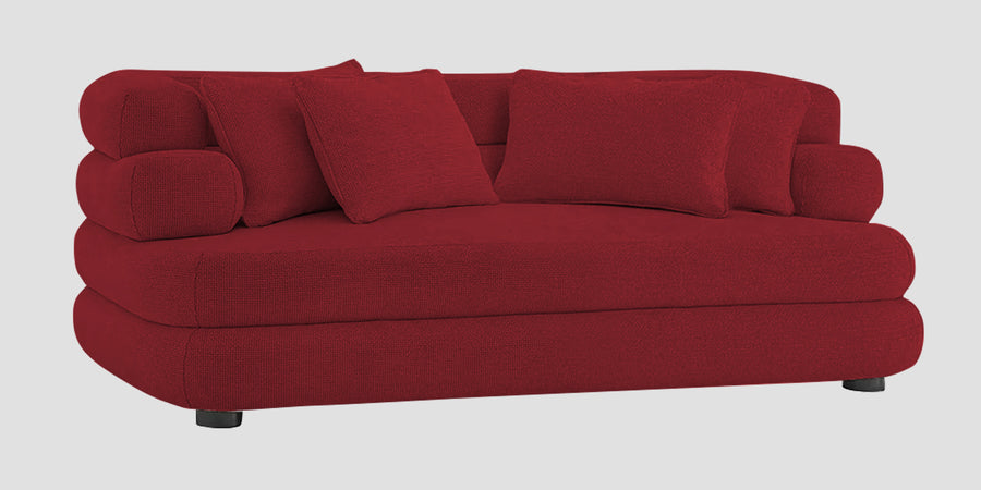 Wener Fabric 2 Seater Sofa In Chilli Red Colour - Febonic Living