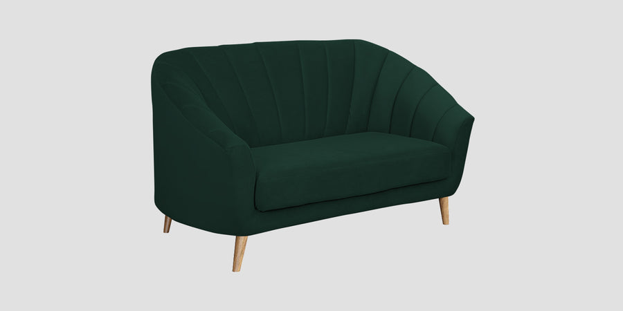 Kaylee Velvet 2 Seater Sofa In Forest Green Colour - Febonic Living