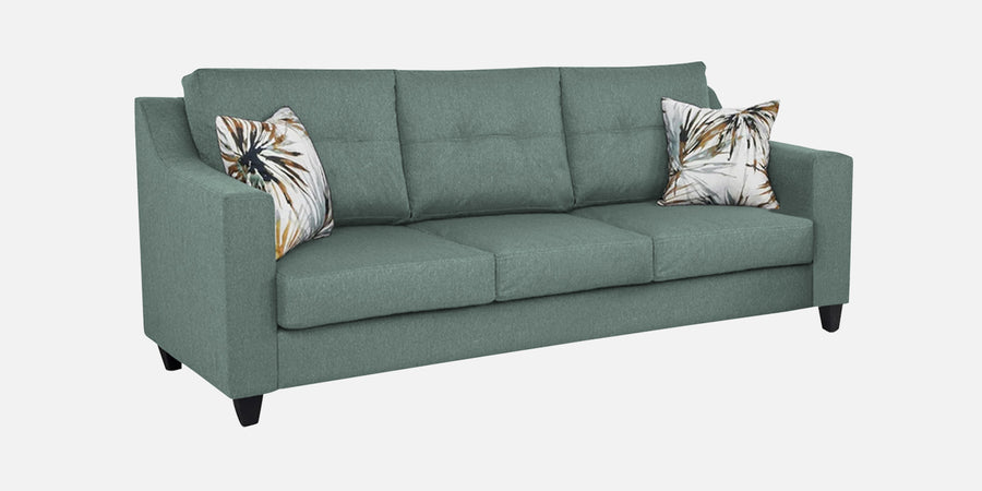 Welly Fabric 3 Seater Sofa In Suka Blue Colour - Febonic Living