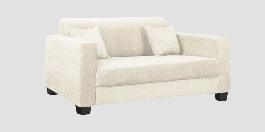 Nebula Fabric 2 Seater Sofa In Ivory Cream Colour - Febonic Living