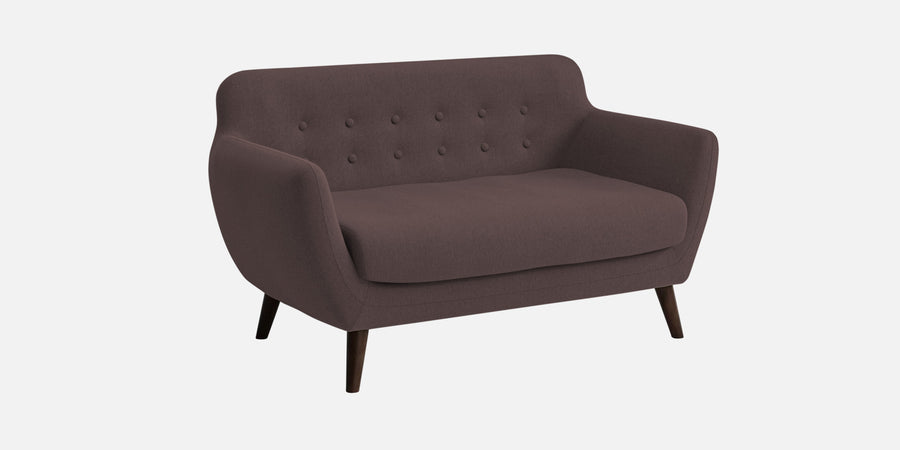 Goofy Fabric 2 Seater Sofa In Night Brown Colour - Febonic Living