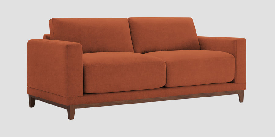Esha Fabric 2 Seater Sofa In Royal Orange Colour - Febonic Living
