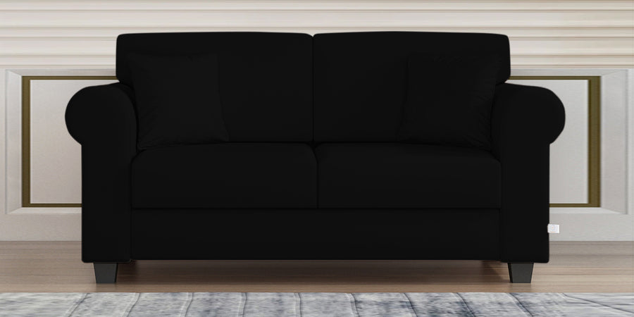 Numonk Velvet 2 Seater Sofa In Adam Black Colour - Febonic Living