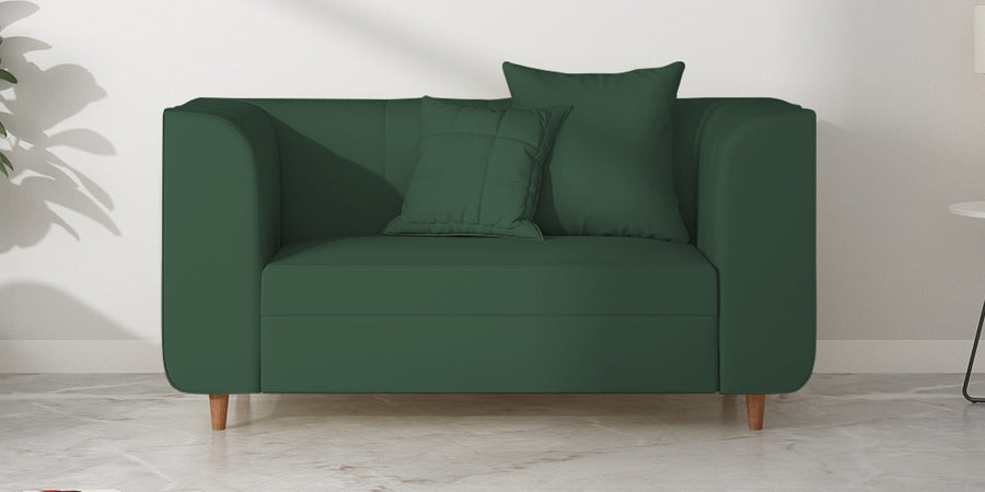 Sumo Velvet 2 Seater Sofa In Amazon Green Colour - Febonic Living