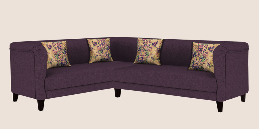 Niki Fabric Corner Sofa In Greek Purple Colour - Febonic Living