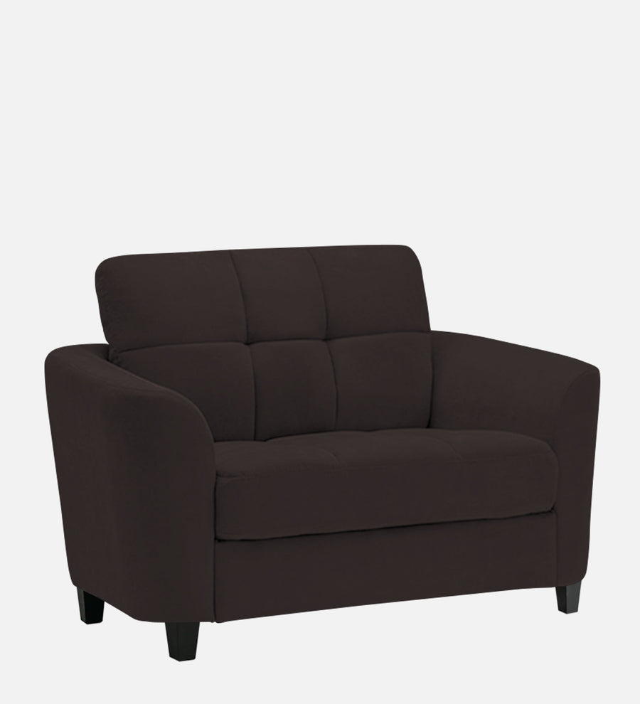 Mulan Fabric 1 Seater Sofa In Pebble Brown Colour - Febonic Living