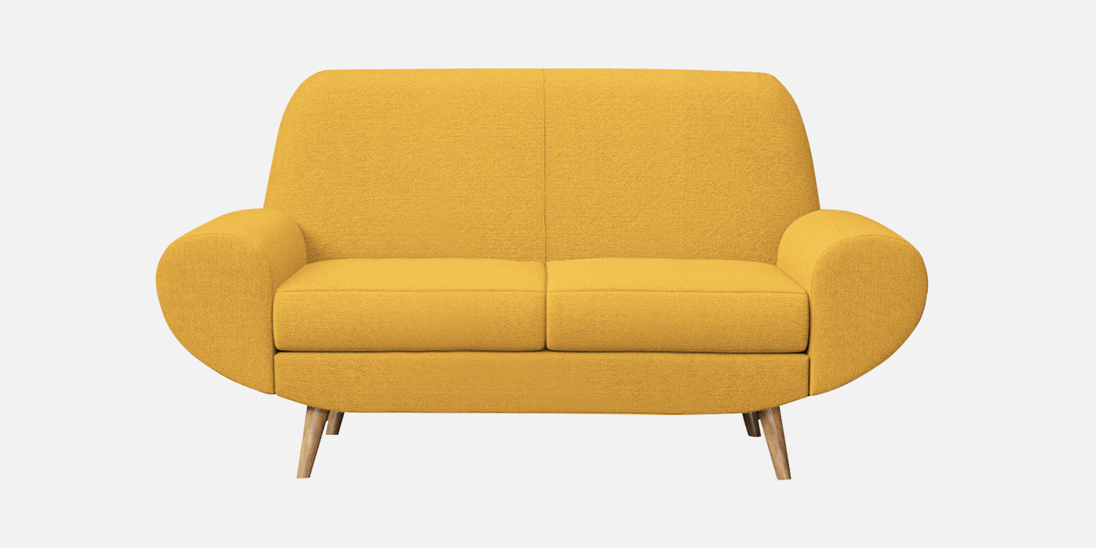 Jessy Fabric 2 Seater Sofa in Bold Yellow Colour