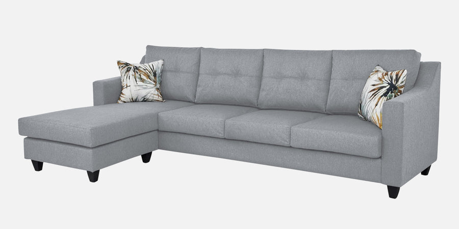 Welly Fabric Rhs Sectional Sofa 3 Lounger In Coin Grey Colour - Febonic Living