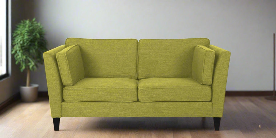 Nigar Fabric 2 Seater Sofa In Parrot Green Colour - Febonic Living