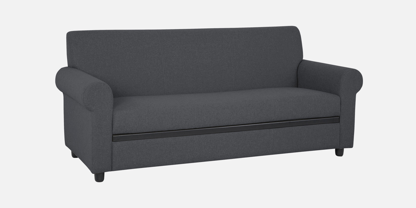 Ribby Fabric 3 Seater Sofa in Maba Grey Colour