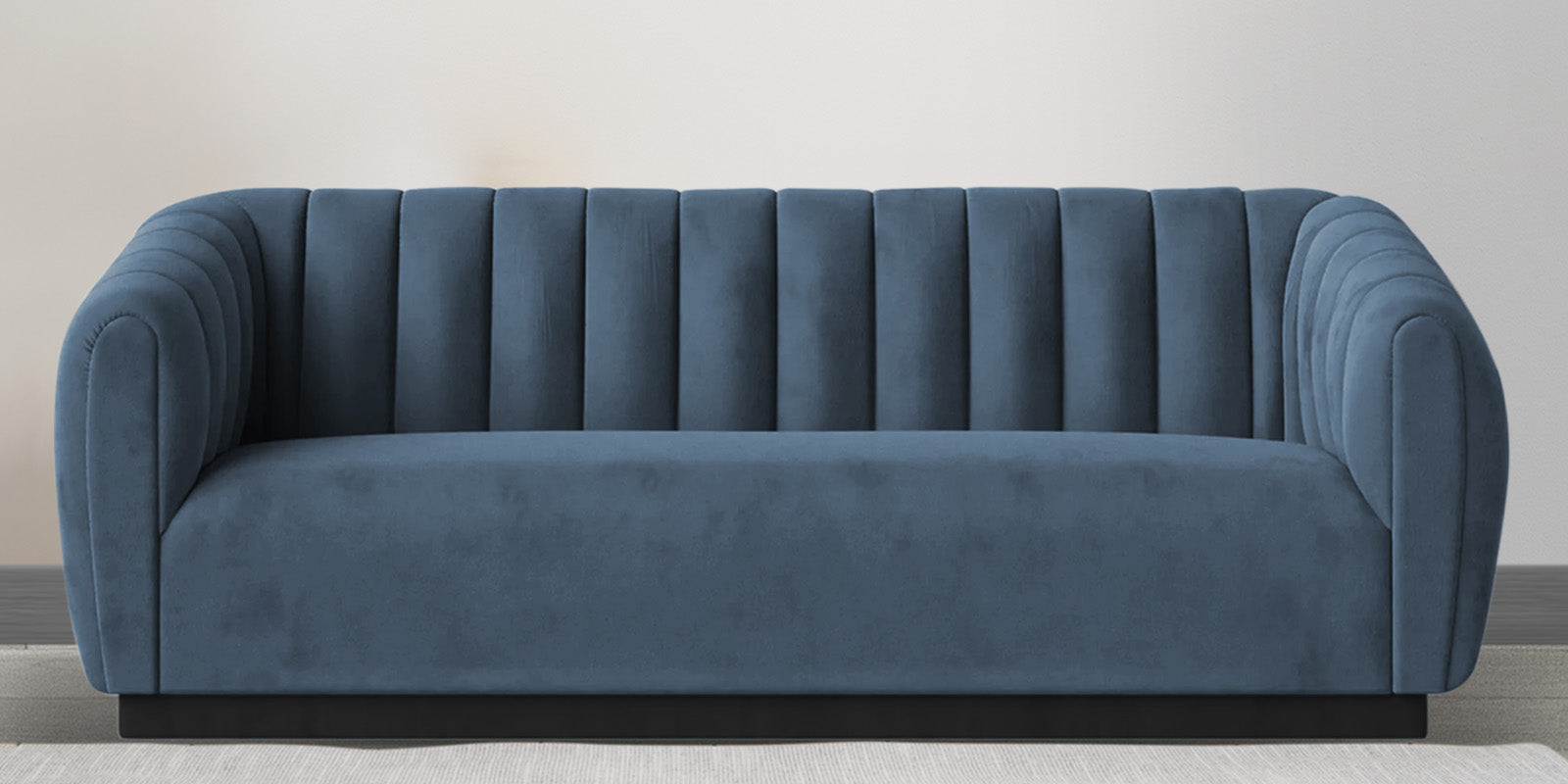 Ferry Velvet 3 Seater Sofa in Oxford Blue Colour