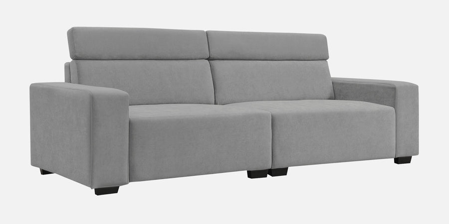 Hiro Fabric 3 Seater Sofa In Smoke Grey Colour - Febonic Living