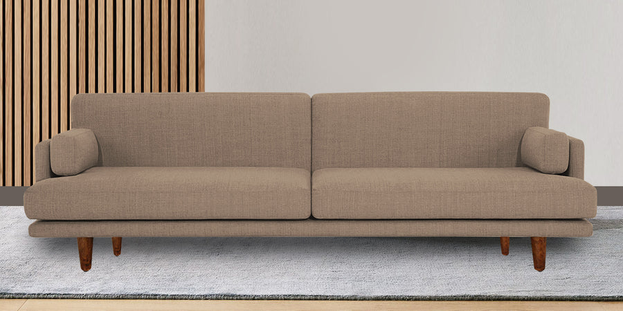 Ricky Fabric 3 Seater Sofa In Cookie Beige Colour - Febonic Living