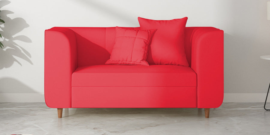 Sumo Velvet 2 Seater Sofa In Ox Blood Maroon Colour - Febonic Living